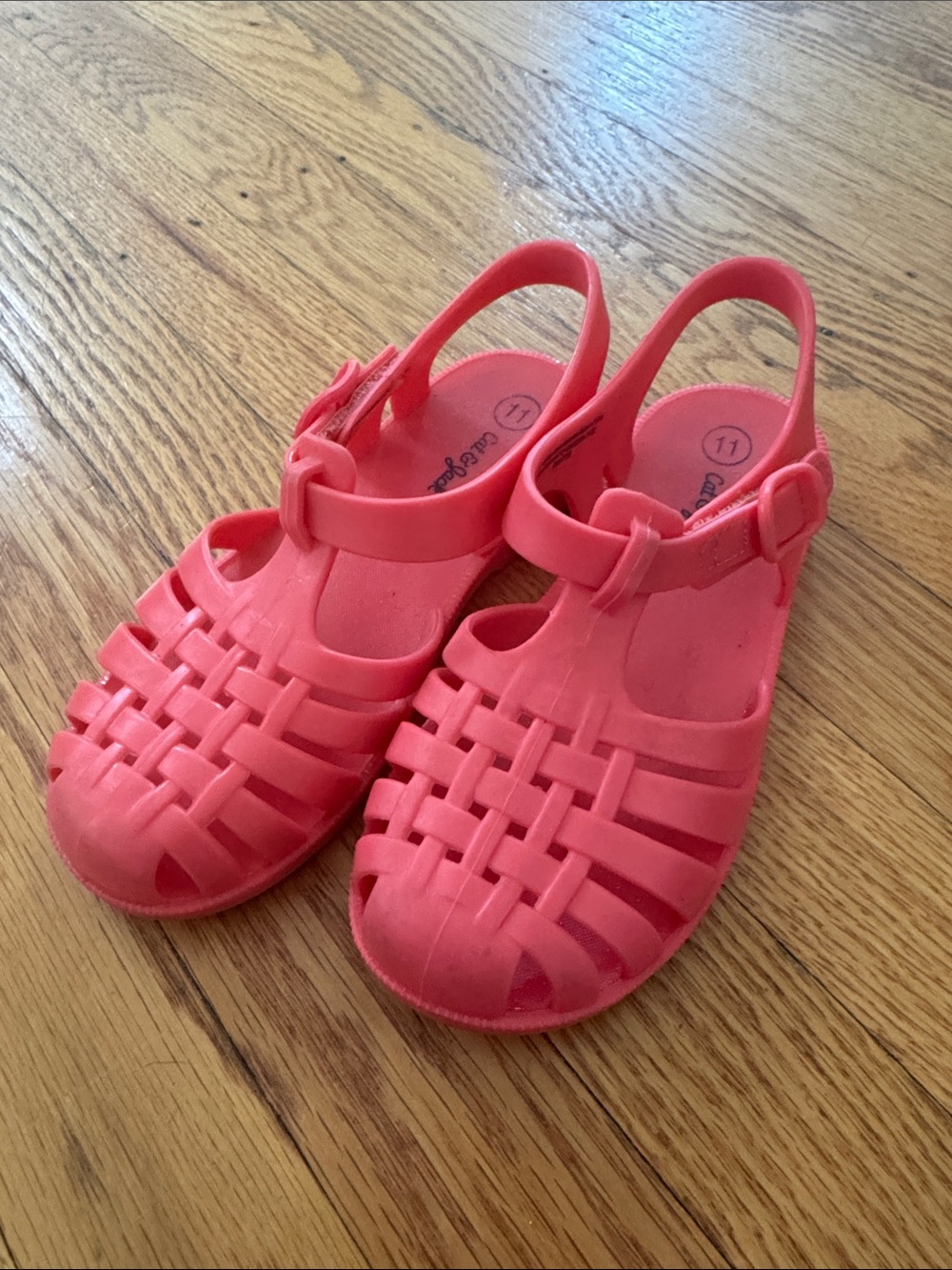 Cat & Jack Coral Pink Jelly Sandals for Kids